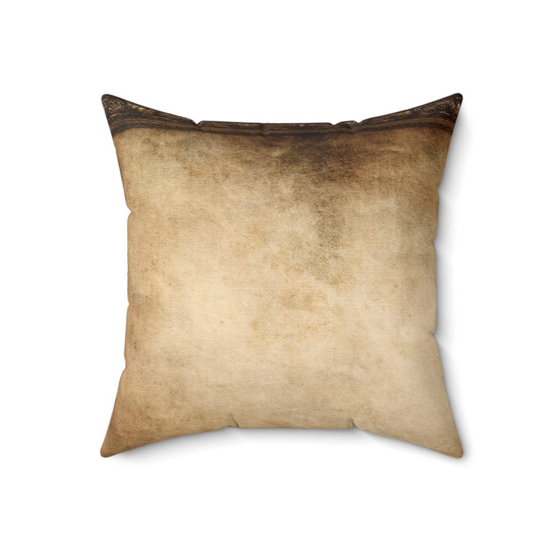 King and Queen of Hearts Faux Suede Square Pillow