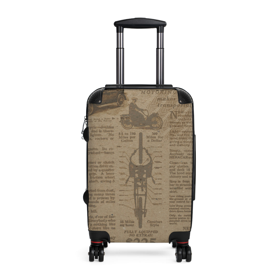 Vintage Newsprint Suitcase