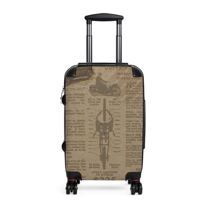 Vintage Newsprint Suitcase