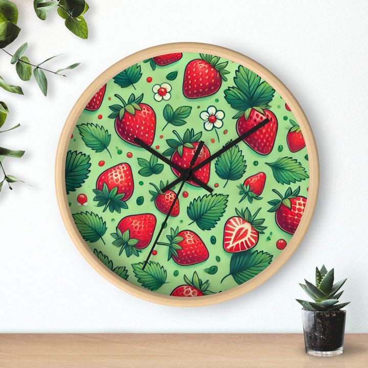 Strawberries Wall Clock