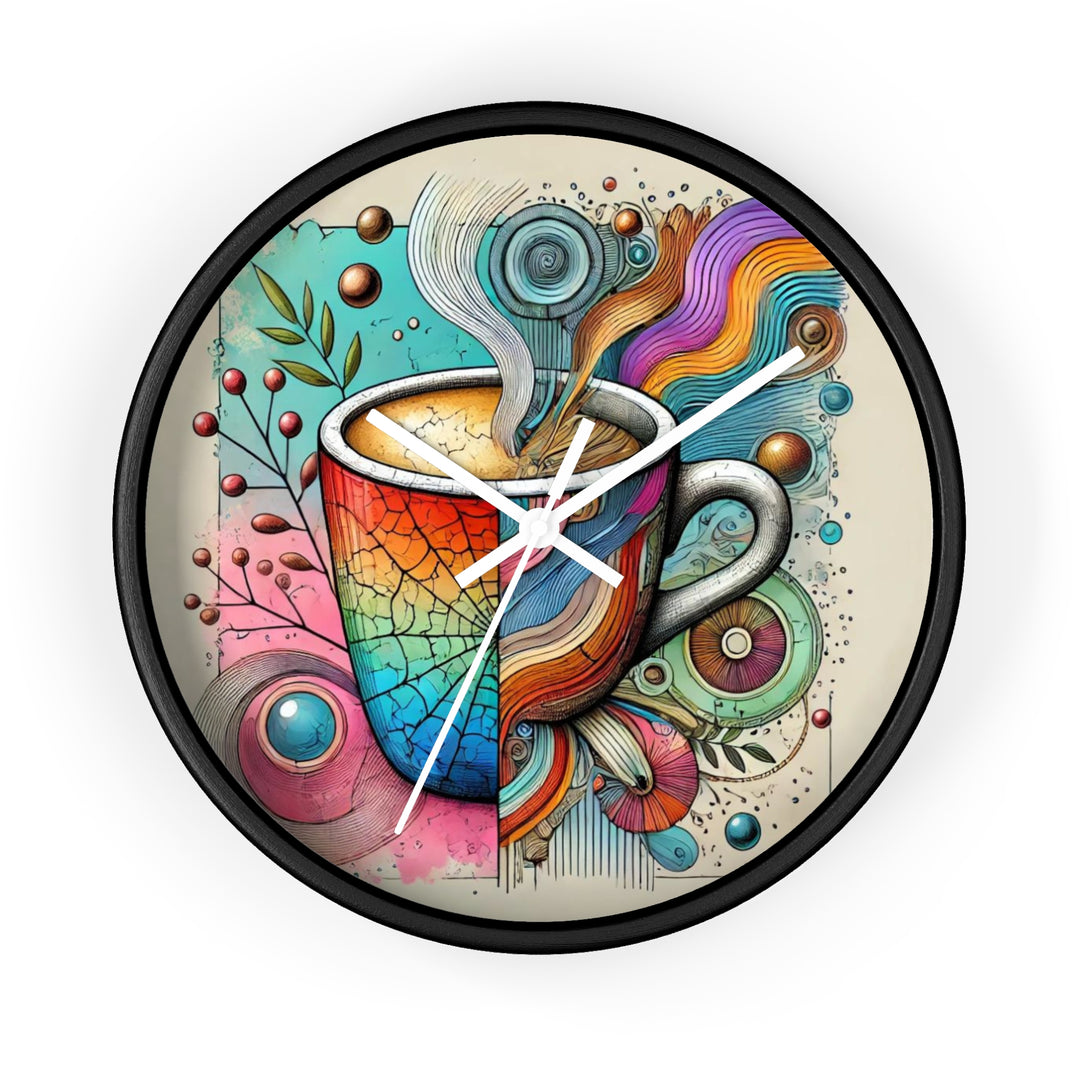 Coffee Colors Wall Clock