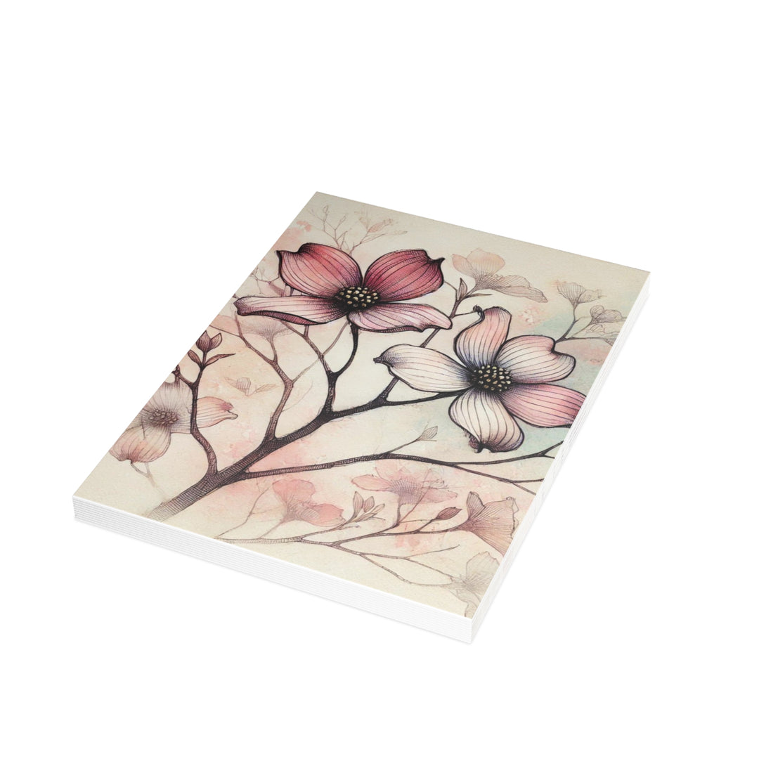 Beautiful Dogwood Branch Postcard Bundles (envelopes included)