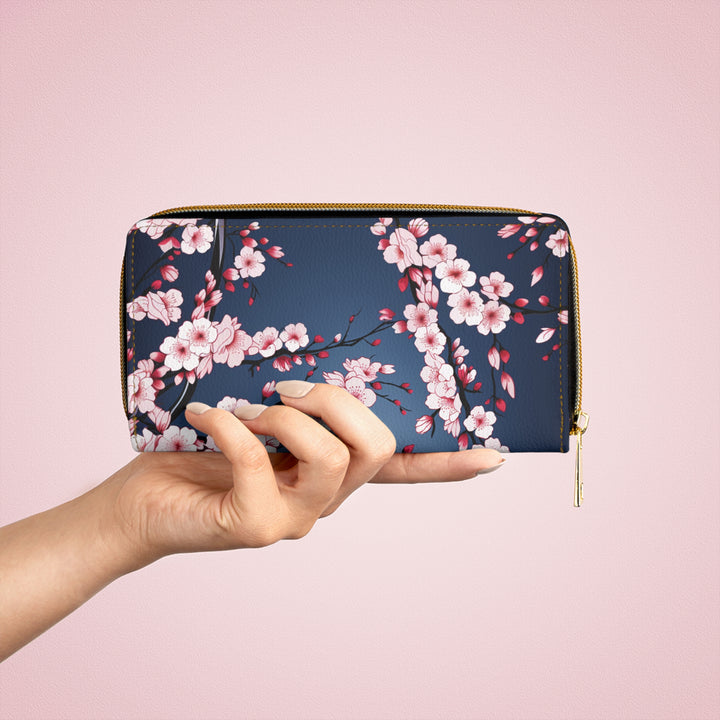 Pink Blossoms Zipper Wallet