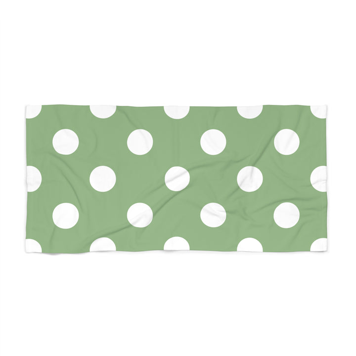 Pretty Polka Dots Beach Towel