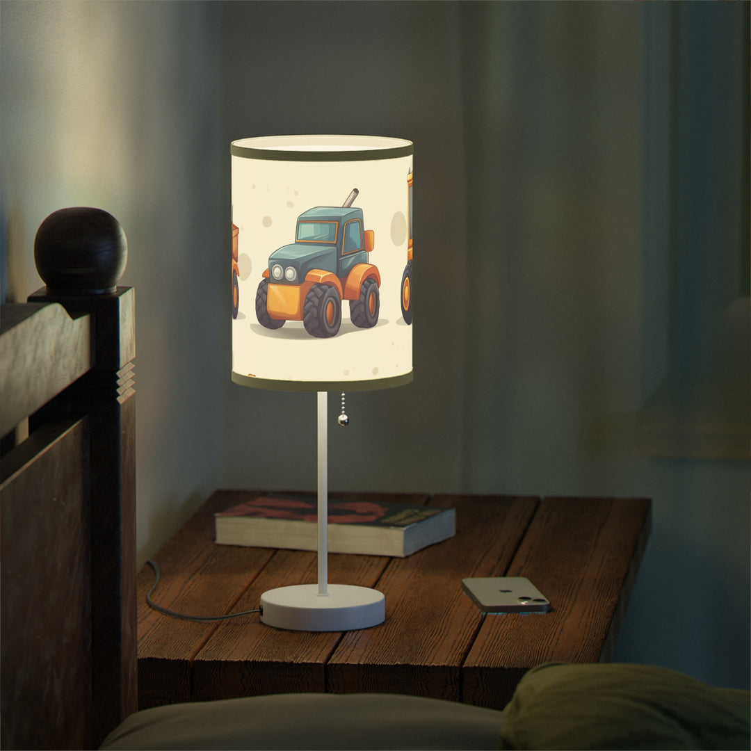 Construction Vehicle Lamp on a Stand