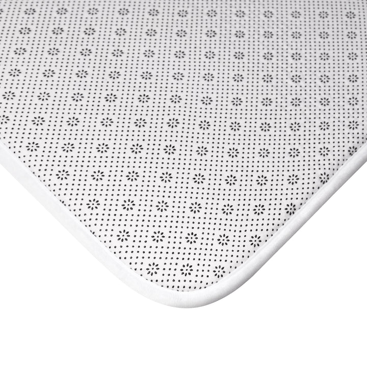 Blue GeometricBath Mat