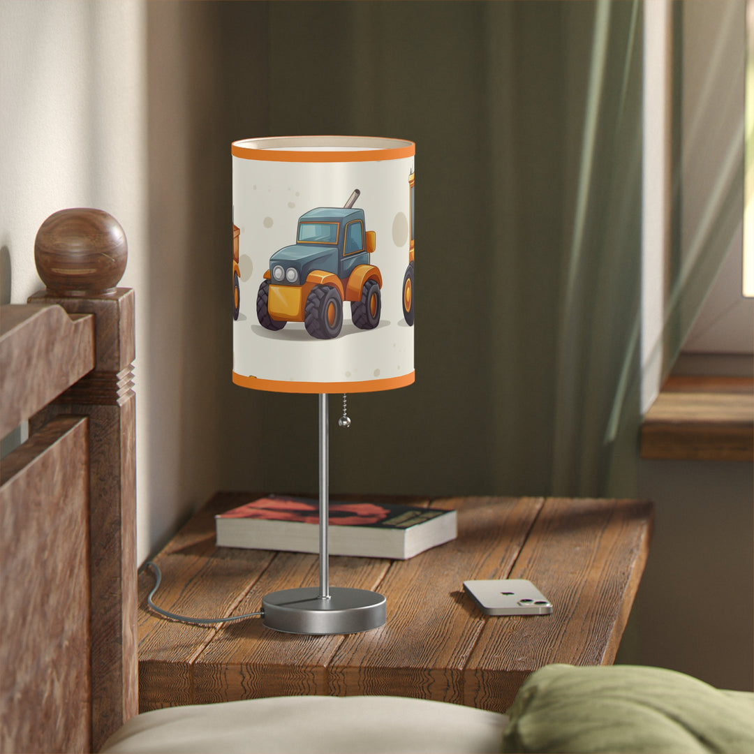 Construction Vehicle Lamp on a Stand