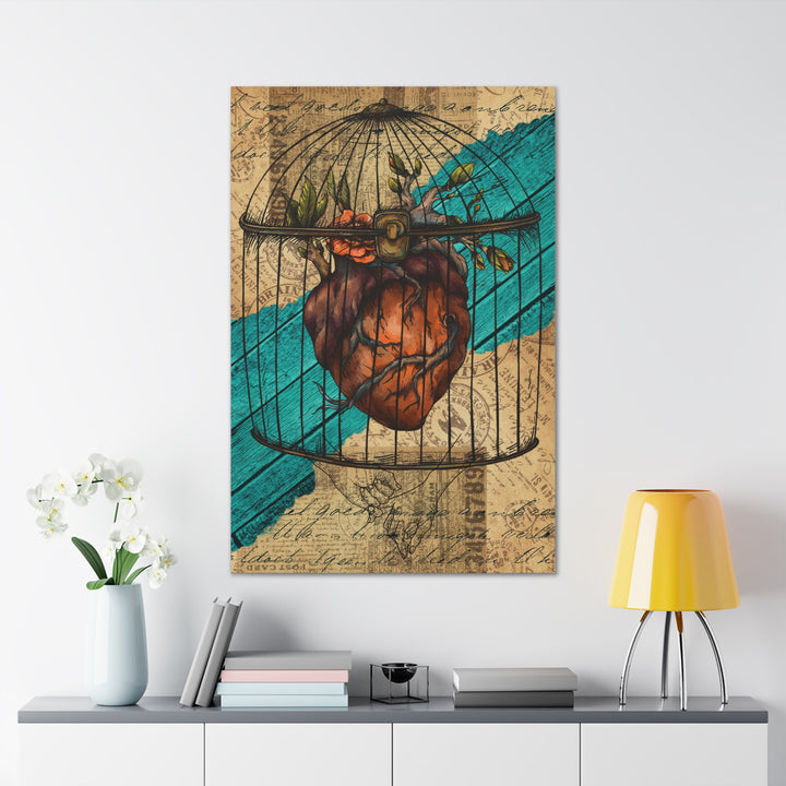 Caged Heart Canvas Gallery Wraps