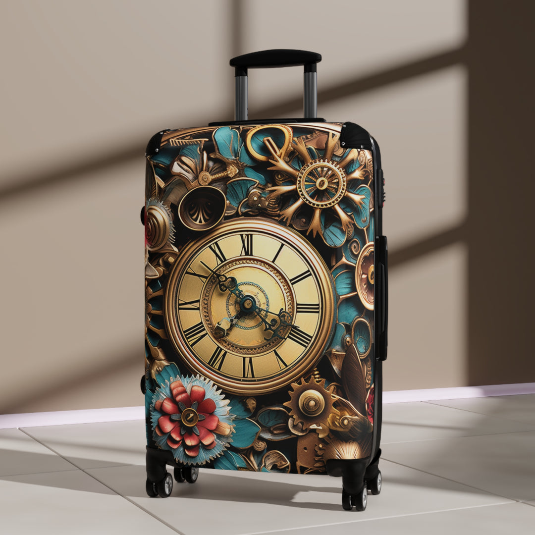 Steam Punk Flowers Suitcase