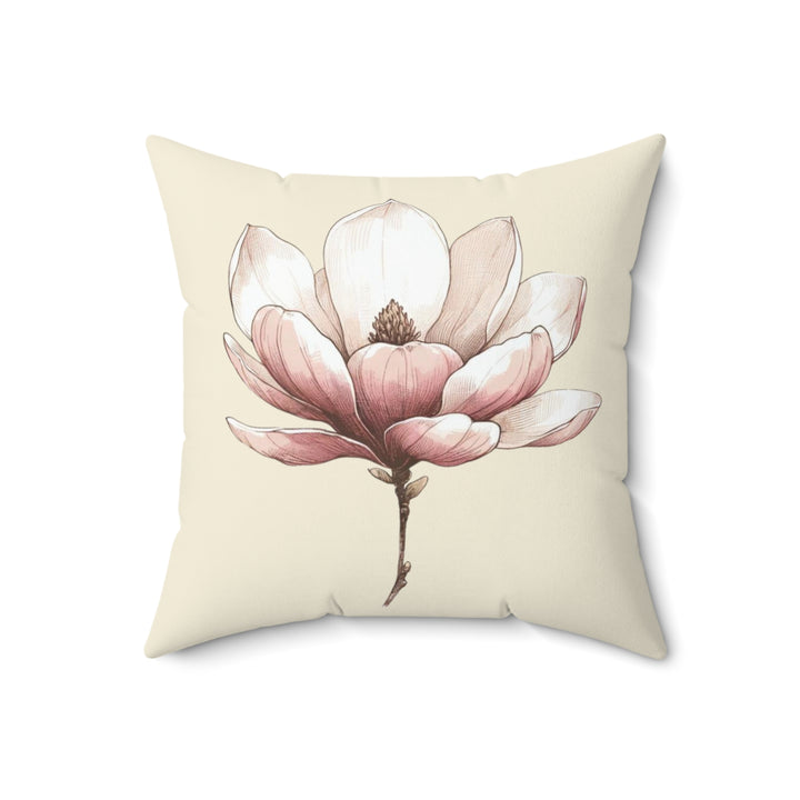 Magnolia Faux Suede Square Pillow