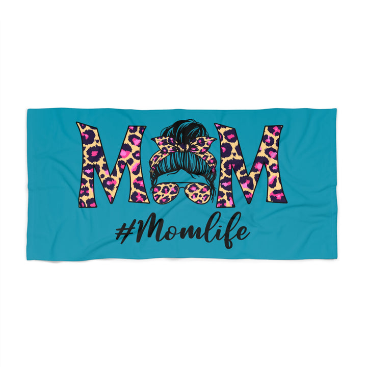 # Mom Life Beach Towel