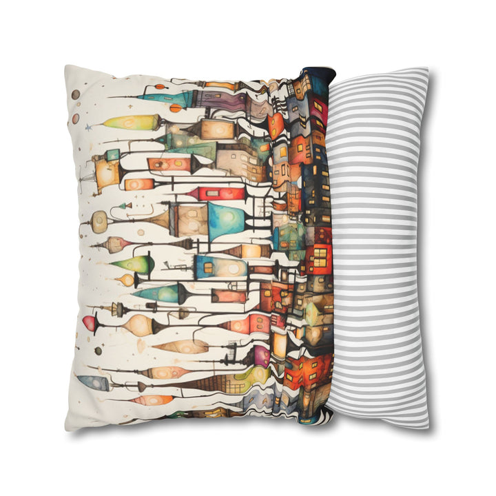 Whimsical City Lights Pillow Case