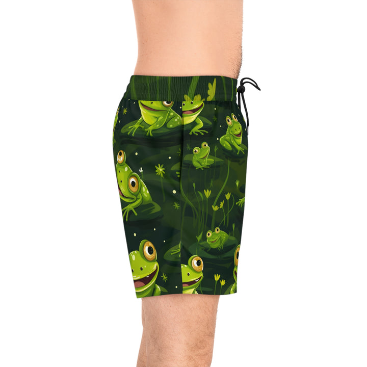 Frog Fun Men's Mid-Length Swim Shorts