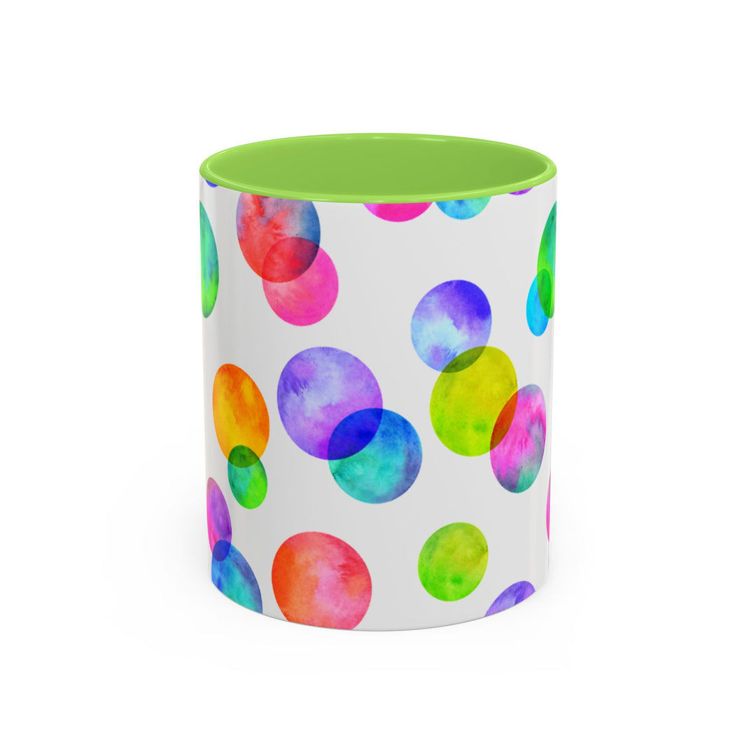 Polka Dot Colorful Mugs, 11oz