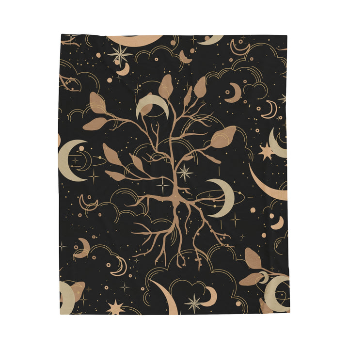 Dark Moon Velveteen Plush Blanket