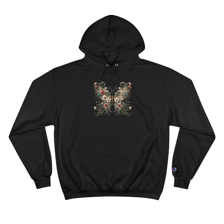 Flowered Butterfly Champion Hoodie