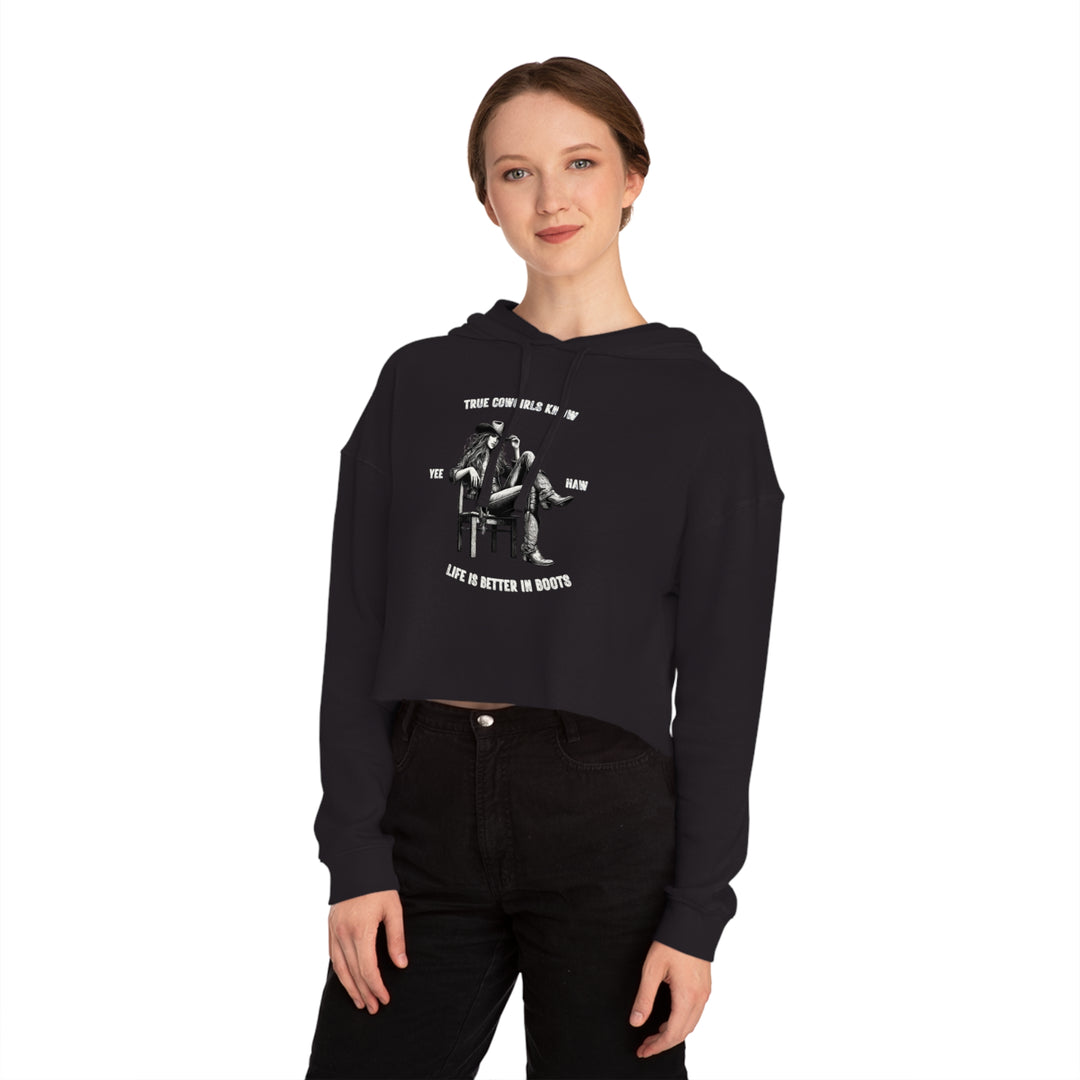 True Cowgirls Women’s Cropped Hooded Sweatshirt