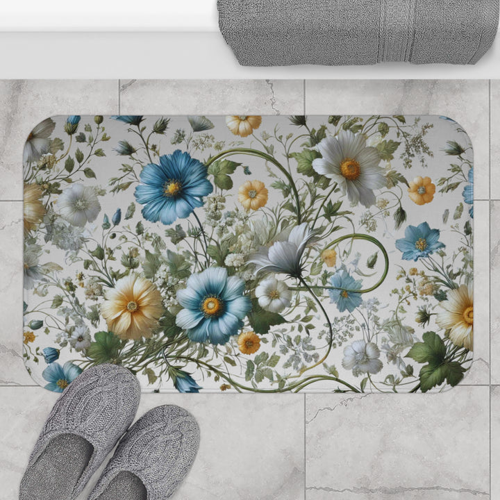 Blue Beauty Bath Mat