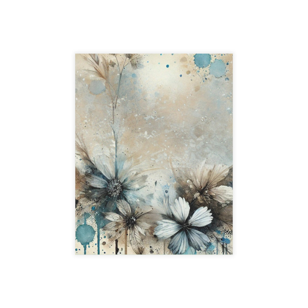 Painted Flowers Postcard Bundles (envelopes included)