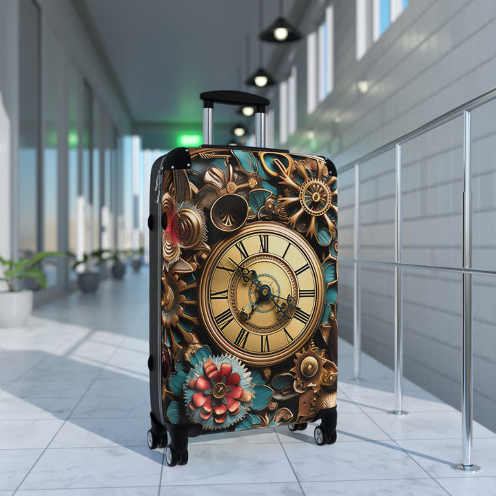 Steam Punk Flowers Suitcase