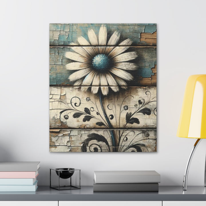 Rustic Daisy Canvas Gallery Wraps