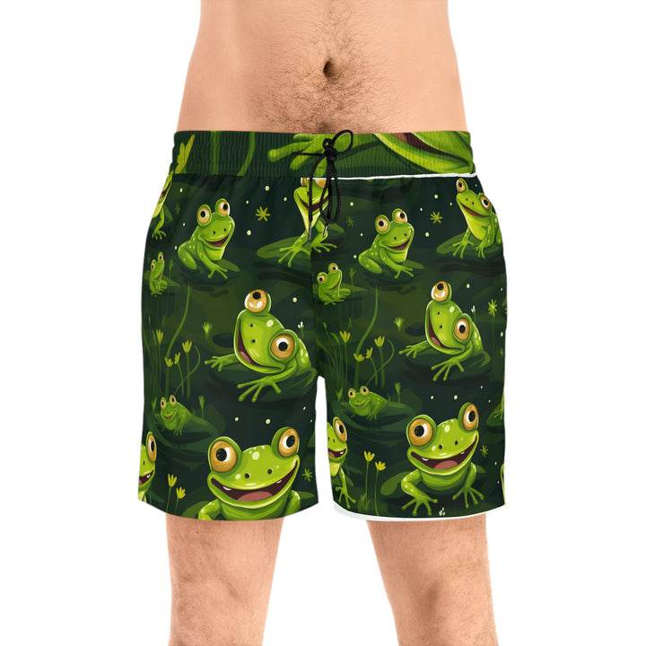 Frog Fun Men's Mid-Length Swim Shorts