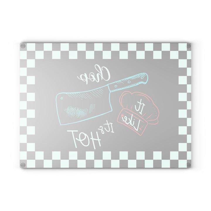 Chop It Like It's Hot Glass Cutting Board