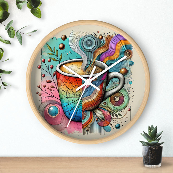 Coffee Colors Wall Clock