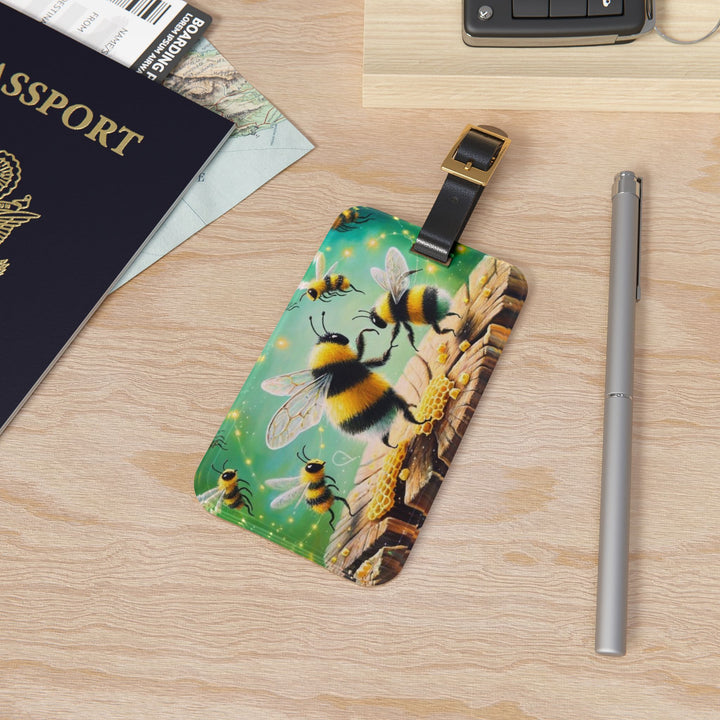 Dancing Bees Luggage Tag