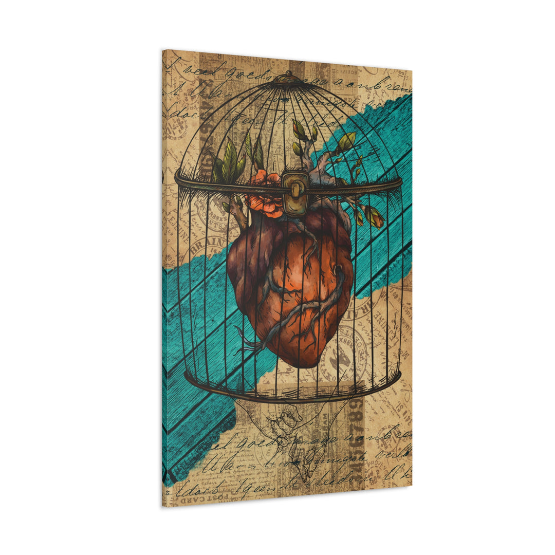 Caged Heart Canvas Gallery Wraps