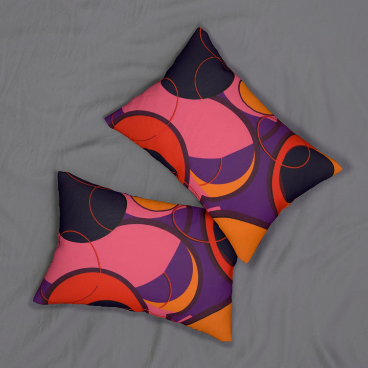 Cirque Chromatique Spun Polyester Lumbar Pillow