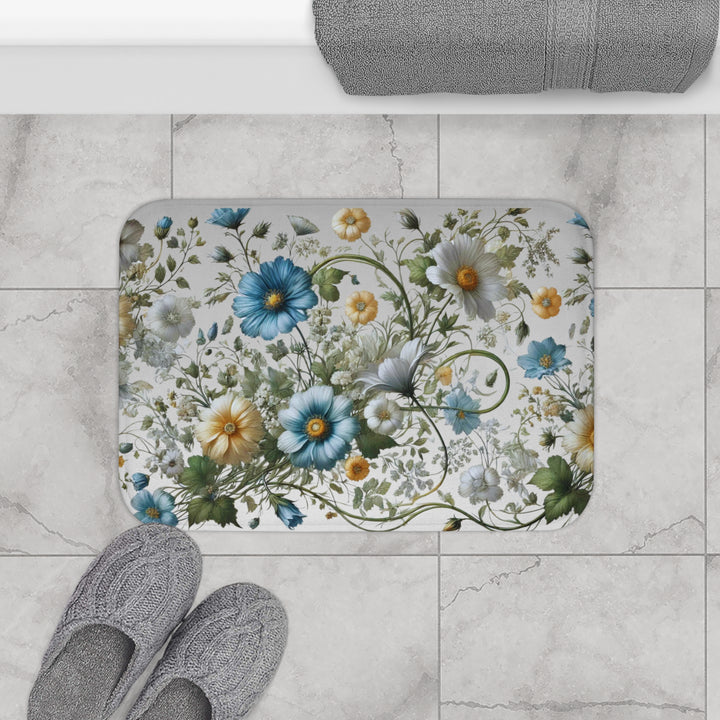 Blue Beauty Bath Mat