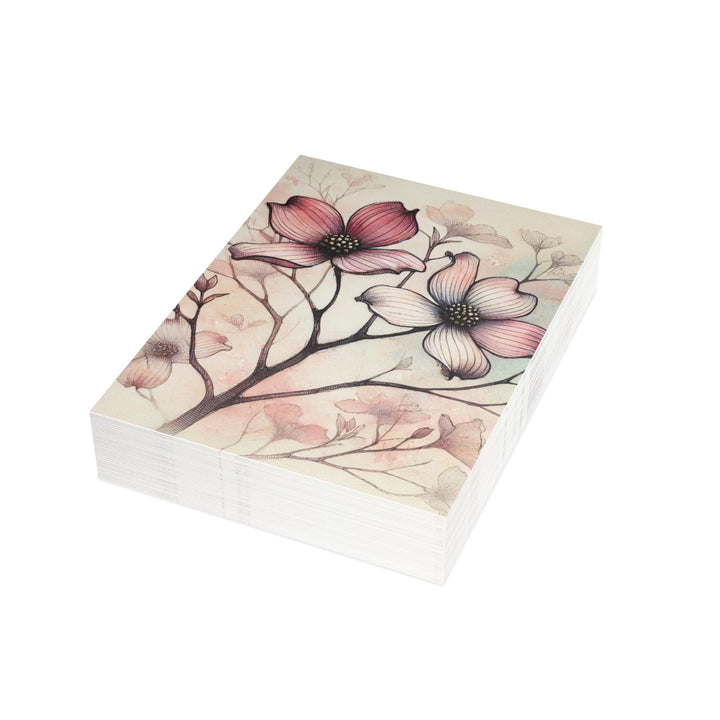 Beautiful Dogwood Branch Postcard Bundles (envelopes included)