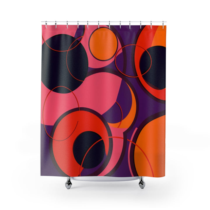 Cirque Chromatique Shower Curtains