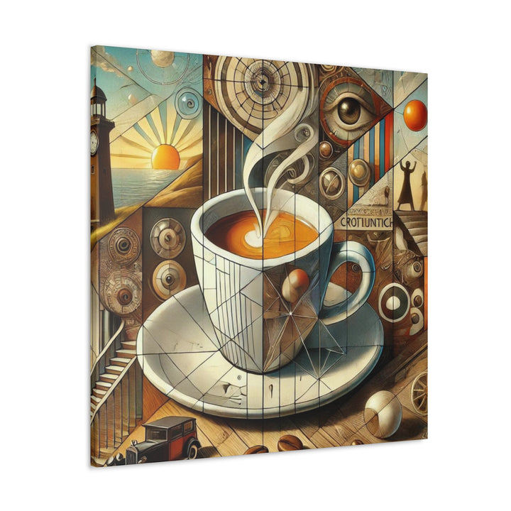 Abstract Coffee Time Canvas Gallery Wraps