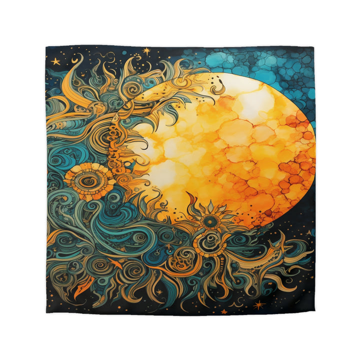 Celestial Elegance Microfiber Duvet Cover