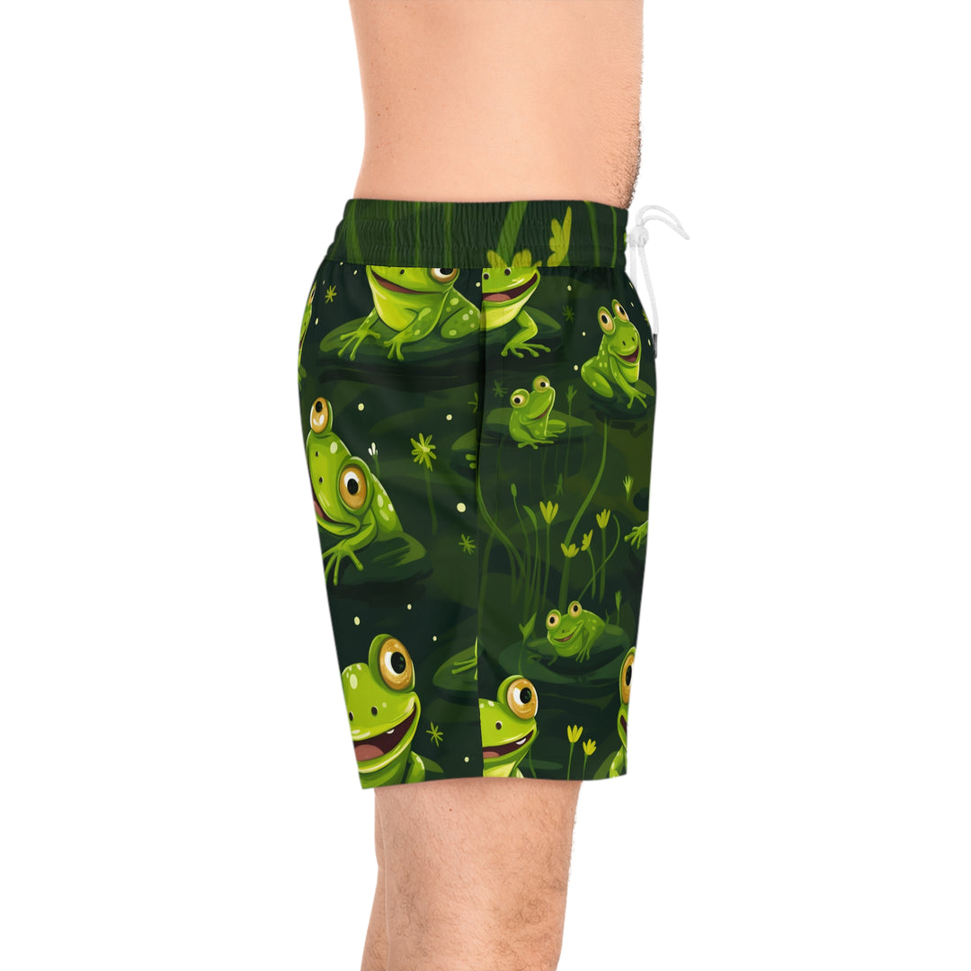 Frog Fun Men's Mid-Length Swim Shorts