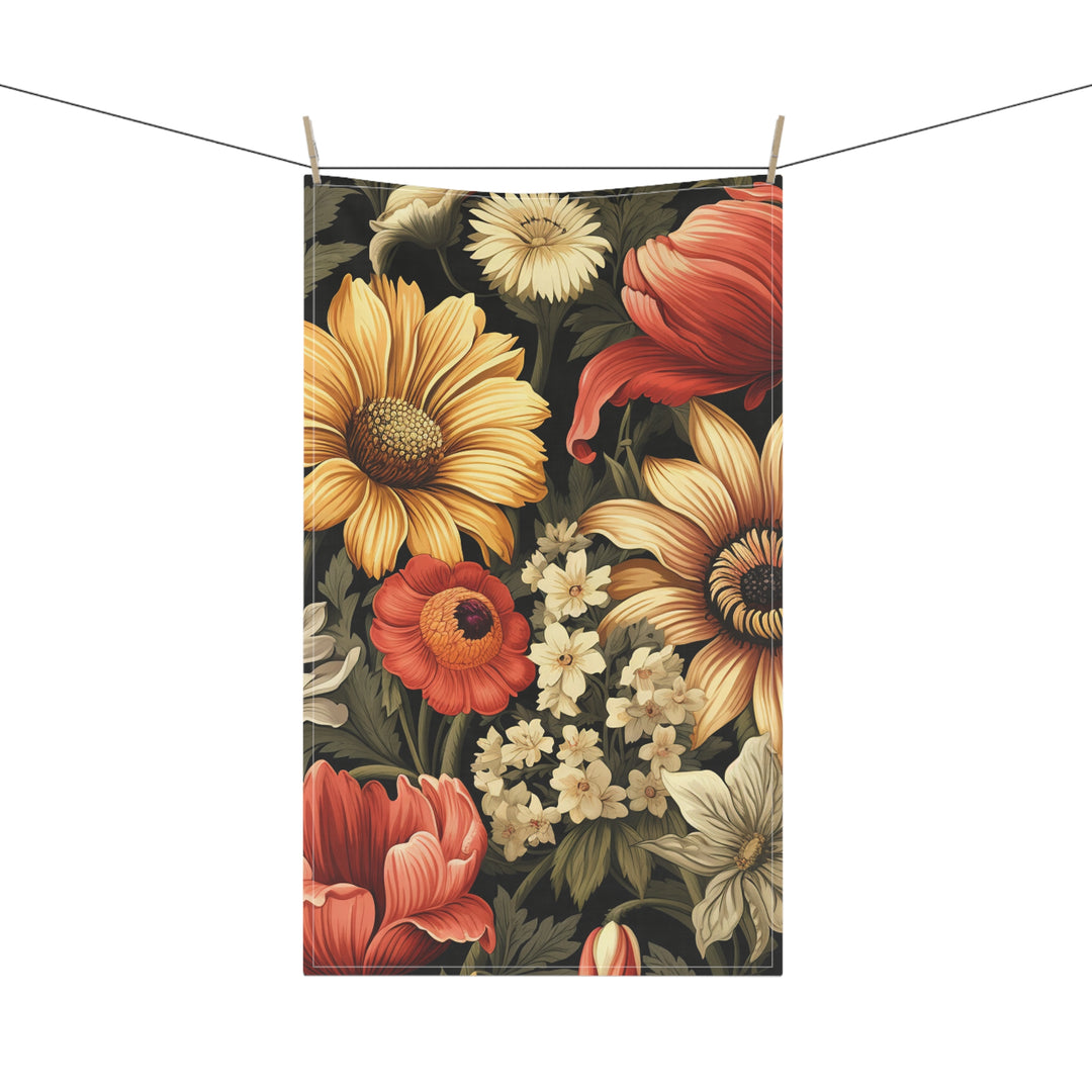 Country Flowers Kitchen Towel