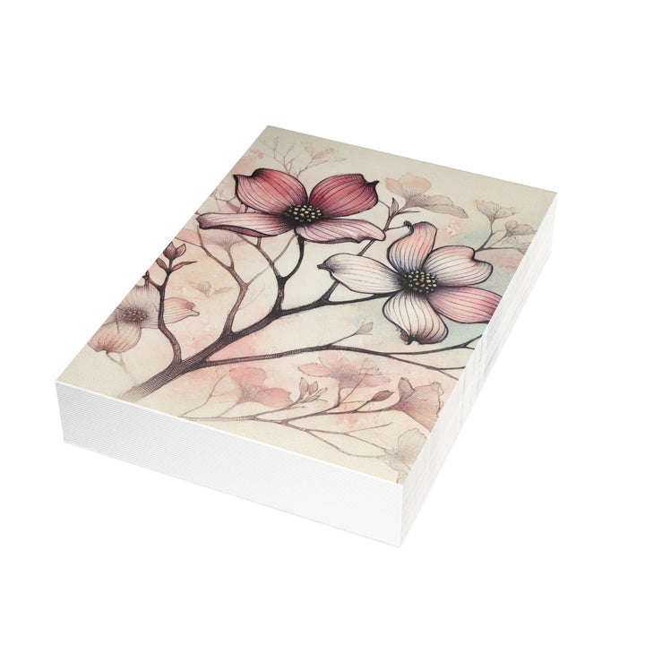 Beautiful Dogwood Branch Postcard Bundles (envelopes included)