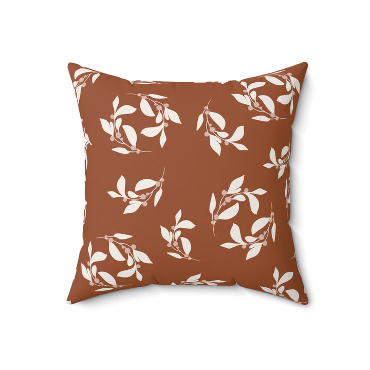 Warm Home Faux Suede Square Pillow