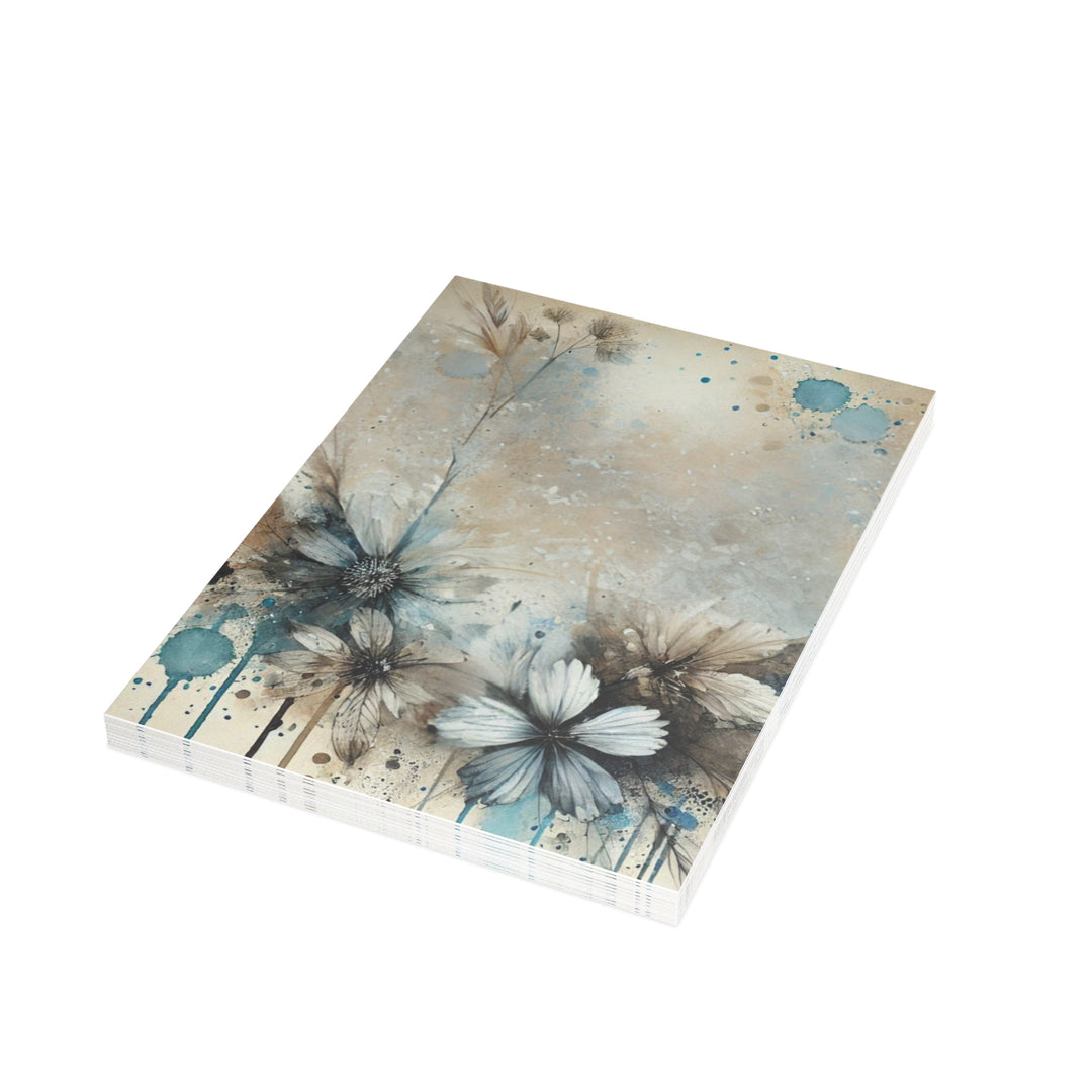 Painted Flowers Postcard Bundles (envelopes included)