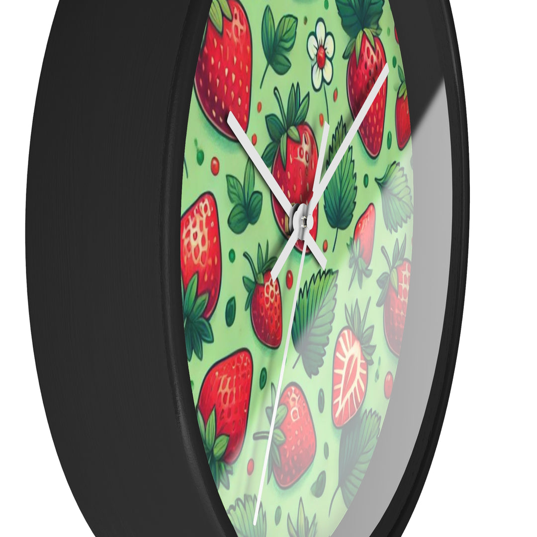 Strawberries Wall Clock