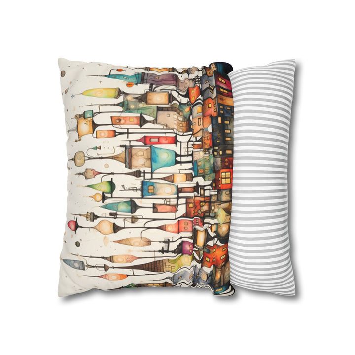 Whimsical City Lights Pillow Case