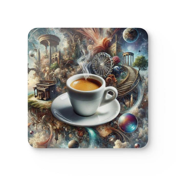 Coffee And Dreams Corkwood Coaster Set