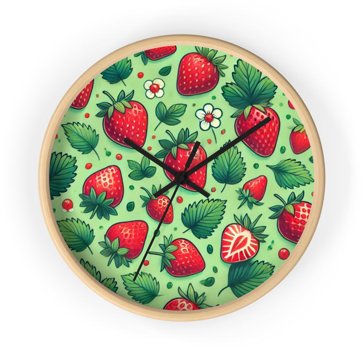 Strawberries Wall Clock