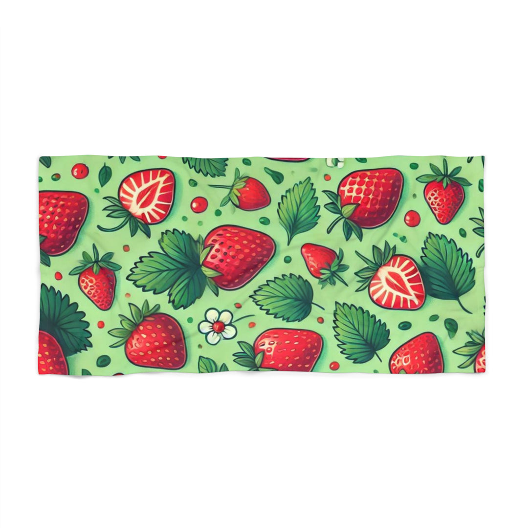 Strawberries Beach Towel