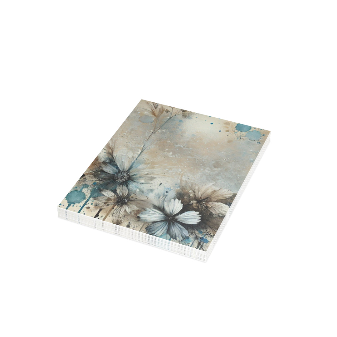 Painted Flowers Postcard Bundles (envelopes included)