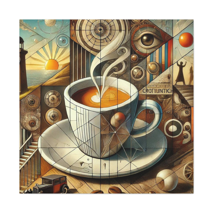 Abstract Coffee Time Canvas Gallery Wraps