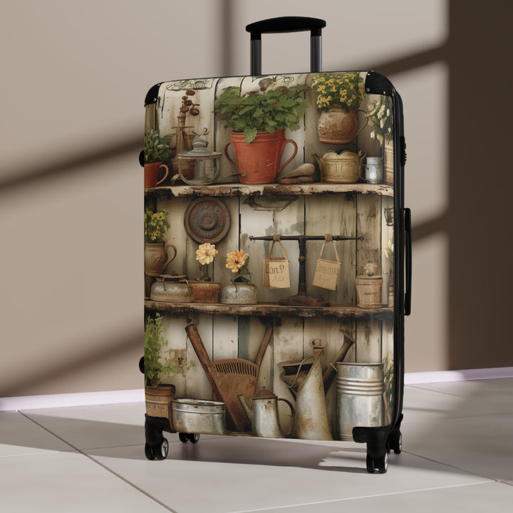 Rustic Country Garden Suitcase