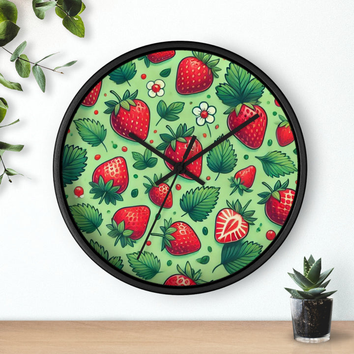 Strawberries Wall Clock